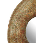 Gold Large Textured Wall Mirror | Faiza