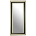 Black and Silver Rectangle Wall Mirror | Camila