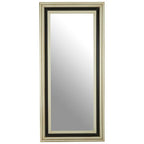 Black and Silver Rectangle Wall Mirror | Camila