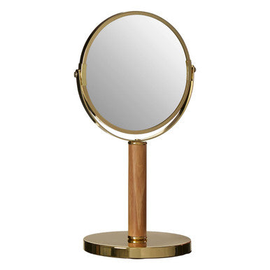 Gold Finish Dual Sided Table Mirror | Cassini