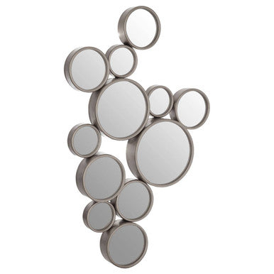 Silver Multi Circles Wall Mirror | Persephone