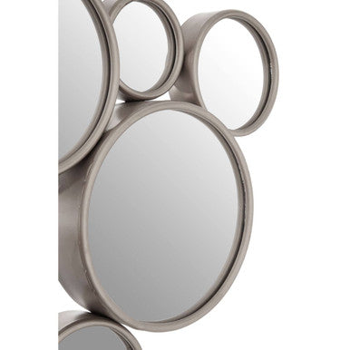 Silver Multi Circles Wall Mirror | Persephone