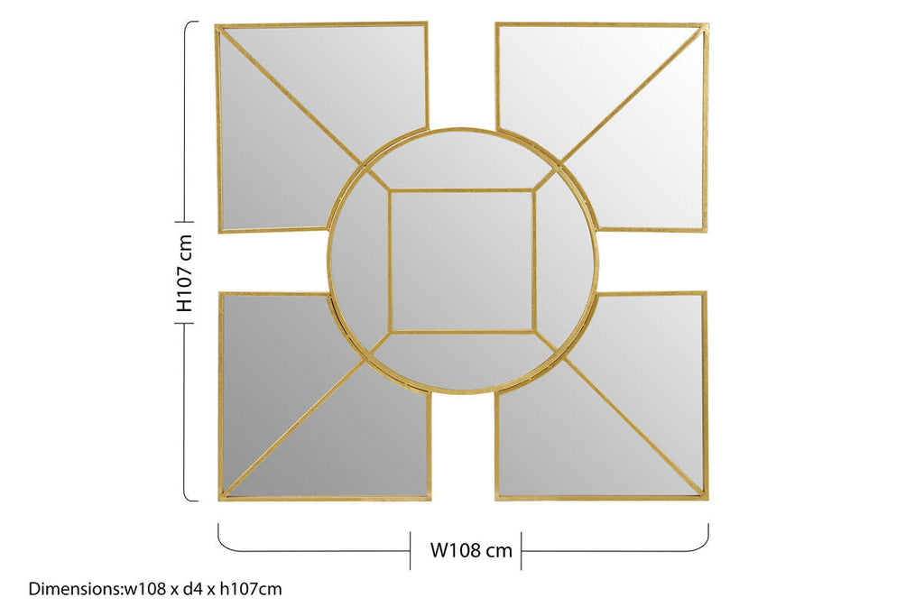 Gold Foil Wall Mirror | Yaxi