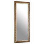 Champagne Finish Ridged Wall Mirror | Zelma