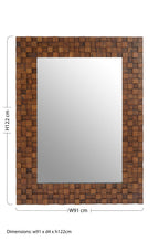Dimensional Squares Wall Mirror | Ruben
