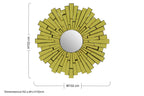 Large Circular Wall Mirror | Glitzy