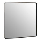 Matt Black Square Wall Mirror | Candi