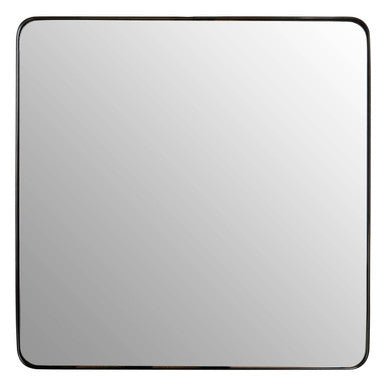 Matt Black Square Wall Mirror | Candi
