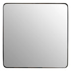 Matt Black Square Wall Mirror | Candi