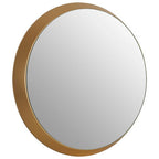 Small Round Wall Mirror with Gold Frame | Athena