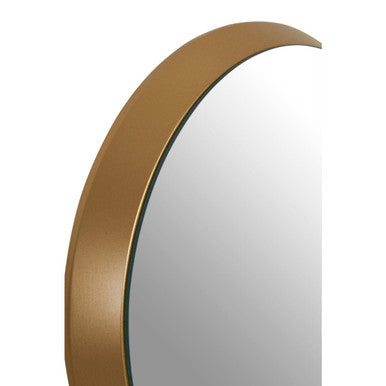 Small Round Wall Mirror with Gold Frame | Athena