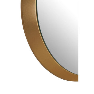 Small Round Wall Mirror with Gold Frame | Athena