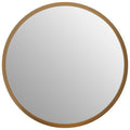 Medium Round Wall Mirror with Gold Frame | Athena