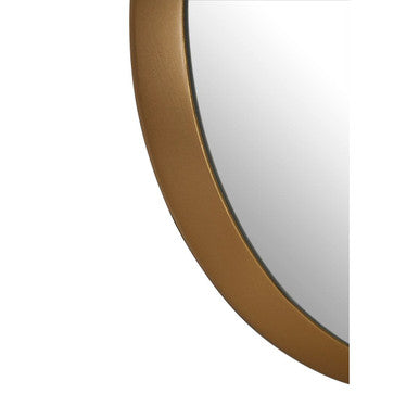 Medium Round Wall Mirror with Gold Frame | Athena