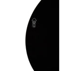 Large Round Wall Mirror with Silver Frame | Athena