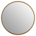 Athena Large Round Wall Mirror With Gold Frame