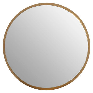 Athena Large Round Wall Mirror With Gold Frame