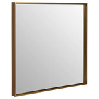 Large Square Gold Finish Wall Mirror | Ando