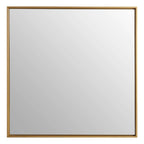 Large Square Gold Finish Wall Mirror | Ando