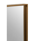 Large Square Gold Finish Wall Mirror | Ando