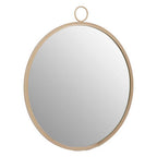 Round Wall Mirror with Gold Finish Frame | Karval