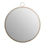 Round Wall Mirror with Gold Finish Frame | Karval
