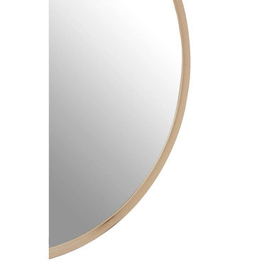 Round Wall Mirror with Gold Finish Frame | Karval