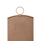 Round Wall Mirror with Gold Finish Frame | Karval