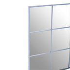 Grid Wall Mirror with Silver Finish Frame | Oriel