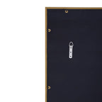 Grid Wall Mirror with Gold Finish Frame | Oriel