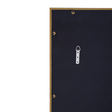 Grid Wall Mirror with Gold Finish Frame | Oriel