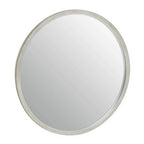 Small Antique Silver Round Wall Mirror | Saska