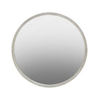 Small Antique Silver Round Wall Mirror | Saska