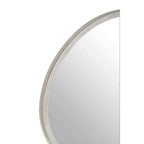 Small Antique Silver Round Wall Mirror | Saska