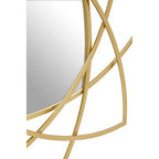 Gold Finish Geometric Wall Mirror | Farran