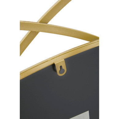 Gold Finish Geometric Wall Mirror | Farran