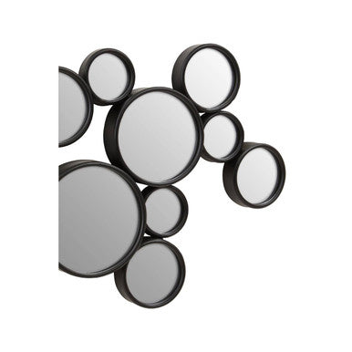 Black Multi Circles Wall Mirror | Persephone
