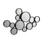 Large Black Multi Circles Wall Mirror | Persephone