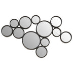 Large Black Multi Circles Wall Mirror | Persephone