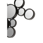 Large Black Multi Circles Wall Mirror | Persephone