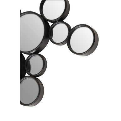 Large Black Multi Circles Wall Mirror | Persephone