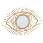 Natural Rattan Eye Shape Wall Mirror | Mataram
