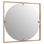 Gold Square Wall Mirror | Matera