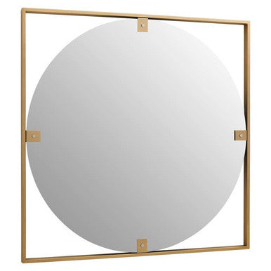 Gold Square Wall Mirror | Matera