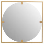 Gold Square Wall Mirror | Matera