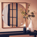 Gold Square Wall Mirror | Matera