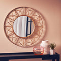3D Round Gold Wall Mirror | Matera