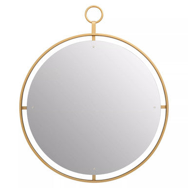 Gold Wall Mirror with Ring | Matera