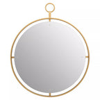 Gold Wall Mirror with Ring | Matera