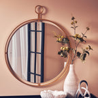 Gold Wall Mirror with Ring | Matera